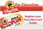 ShopRite for Education -- Register your Price Plus® Card Today!
